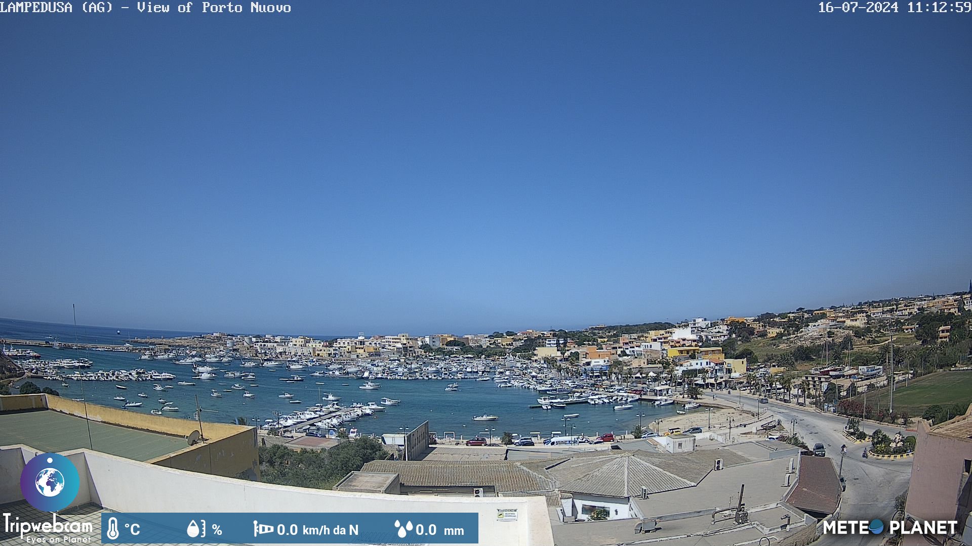 Webcam di Lampedusa - Porto Nuovo